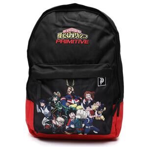 Primitive Skate X My Hero Academia Japanese Anime Backpack Bag in Black